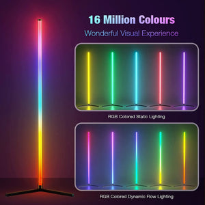 Smart Color Floor Lamp with Music Sync 16 Million Color Changing Stand With Remote Control