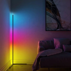Smart Color Floor Lamp with Music Sync 16 Million Color Changing Stand With Remote Control
