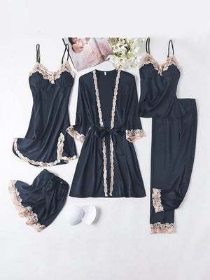Womens Pajamas Five Pieces Set SIZE S-2XL