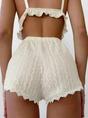 Womens Nightie Lace Two Piece Set SIZE S-XL