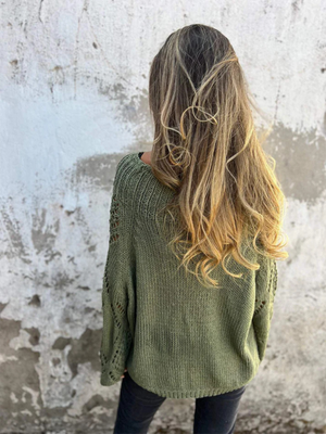 Womens New Casual Loose Round Neck Knit Sweater SIZE S-3XL