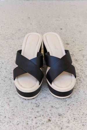 Womens Crisscross Platform Sandals SIZE 6-11