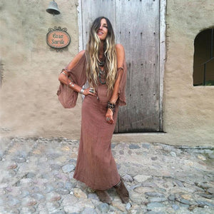 Women's Summer Sleeve Hollow Out Sexy Long Dress SIZE S-XL Long Dress Stacyleefashion
