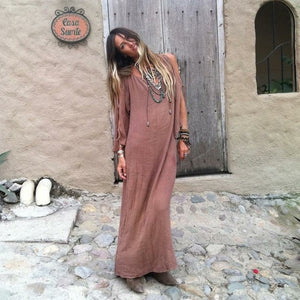 Women's Summer Sleeve Hollow Out Sexy Long Dress SIZE S-XL Long Dress Stacyleefashion