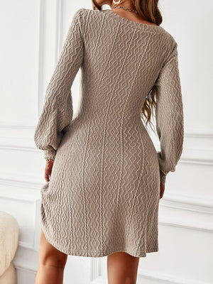 Womens Temperament V Neck Sweater Dress SIZE S-XL