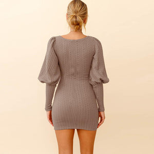 Women's Long Sleeve Bodycon Sweater Dress SIZE S-2XL Short Dress Stacyleefashion