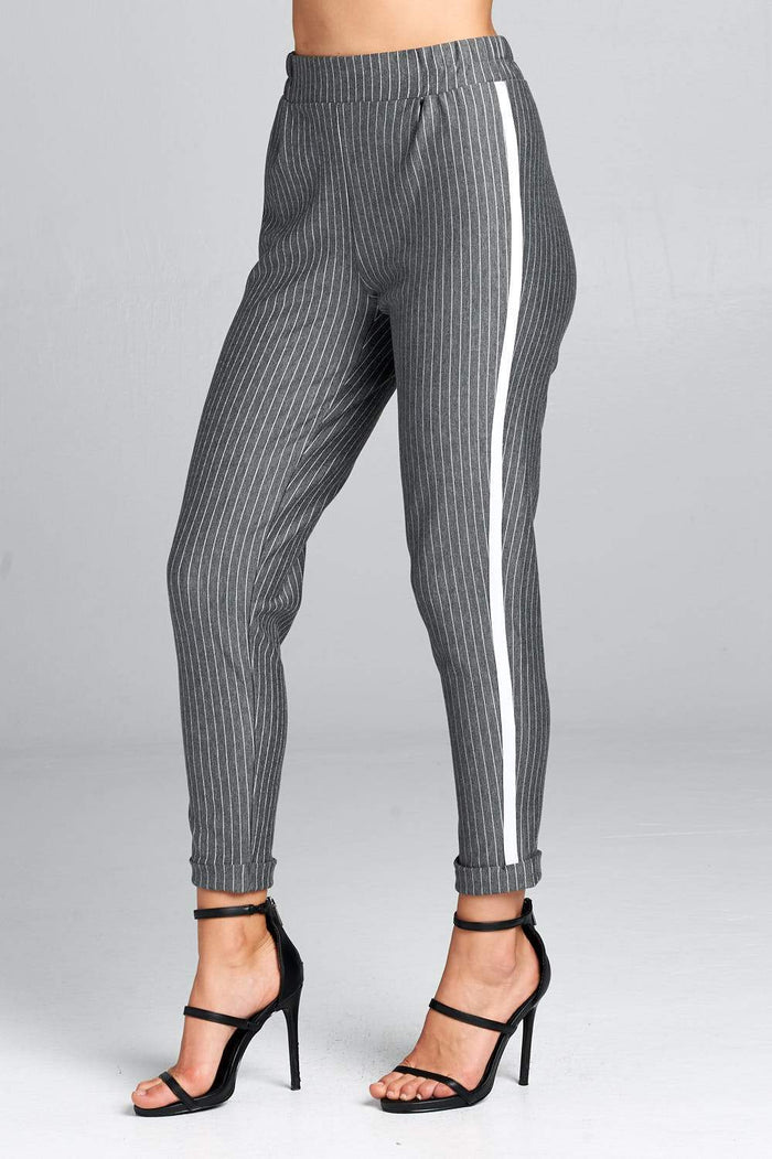 Women's High Waist Striped Pants SIZE S-L