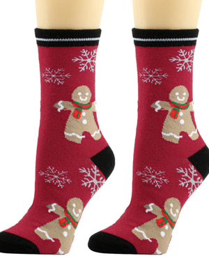 Womens Christmas Snowflake Socks