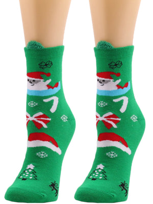 Womens Christmas Tube Trendy Socks