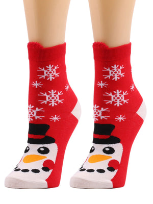 Womens Christmas Tube Trendy Socks