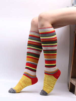 Womens Colorful Striped Socks