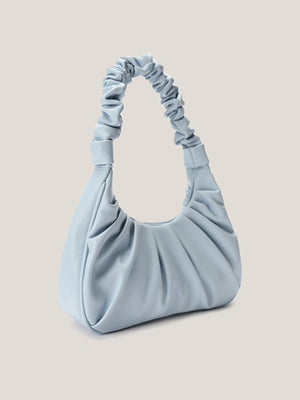 Womens Cloud Pleat Baguette Handbag