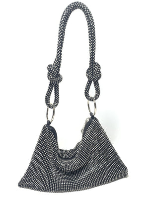 New Handmade Knotted Rhinestone Purse