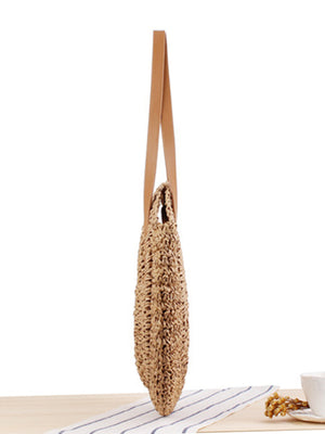 New Round Straw Woven Handbag