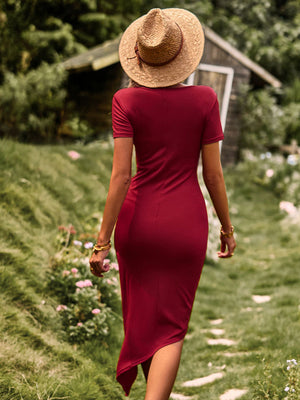 Womens High Slit Light Dress SIZE S-XL