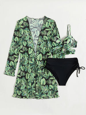 Womens Tropical Print 3 Piece Set SIZE S-L