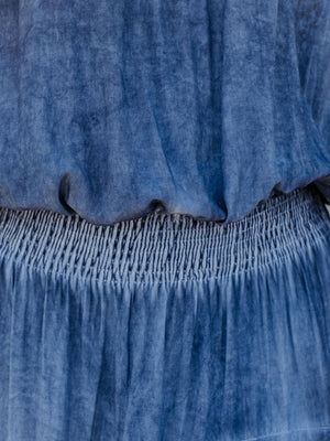 Womens Tie Dye Textured Strapless Maxi Dress SIZE S-XL