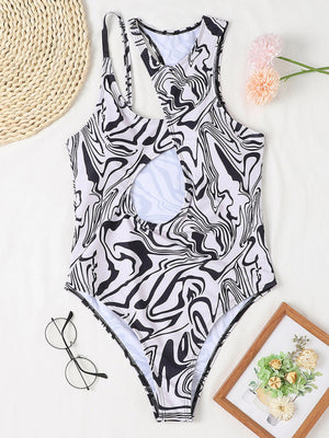 Womens Hollow One Shoulder Sexy Swimsuit SIZE S-XL