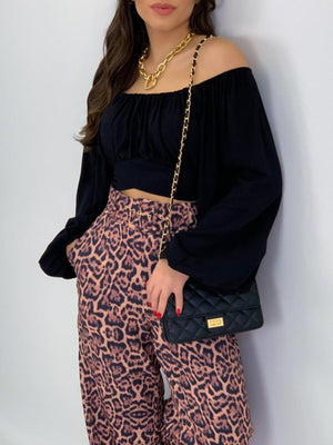Womens Solid Color One Shoulder Balloon Sleeve Top SIZE S-2XL