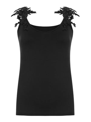 Womens Summer U Neck Lace Tank Top SIZE S-4XL