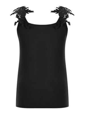 Womens Summer U Neck Lace Tank Top SIZE S-4XL