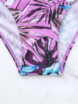 Womens Floral Cross Bikini Swimsuit SIZE S-XL