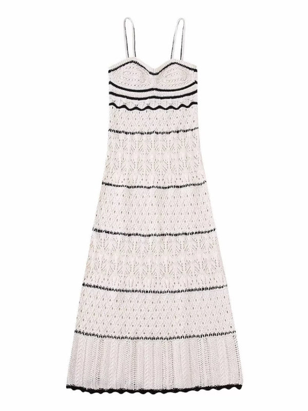 Womens Knitted Hollow Dress SIZE S-XL