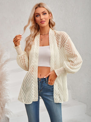 Womens Solid Color Loose Cardigan Top SIZE S-XL