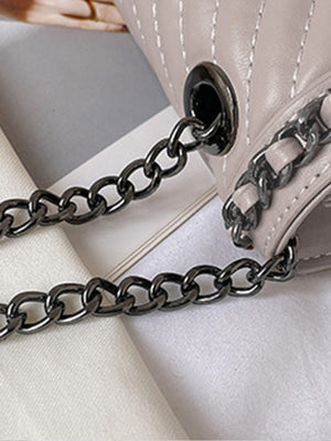 New Embroidered Thread Chain Portable Small Square Handbag