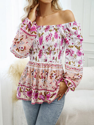 Womens Square Neck Long Sleeve Top SIZE S-XL