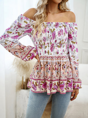 Womens Square Neck Long Sleeve Top SIZE S-XL