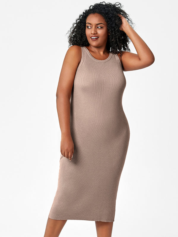 women in tight knit dresses Linen Dress, Linen Knitted Dress, Slim Dress, Tight Dress, Eco Linen Dress,  Brown Knitted Dress, Linen Summer Dress, Light Dress, Midi Dress