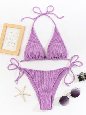 Womens New Solid Color Brazilian Bottom Three Point Swimsuit SIZE S-XL