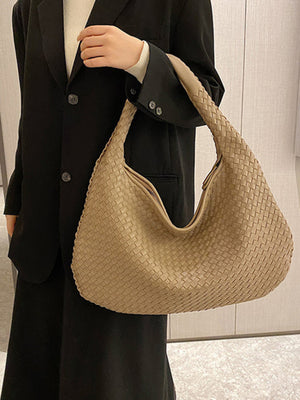 French High End Woven Texture Handbag