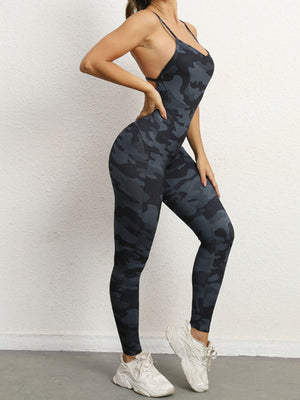 Womens Sexy Backless Yoga Fitness Jumpsuit SIZE S-L