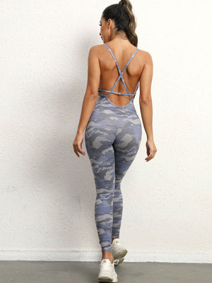 Womens Sexy Backless Yoga Fitness Jumpsuit SIZE S-L