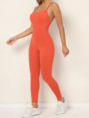 Womens Sexy Backless Yoga Fitness Jumpsuit SIZE S-L