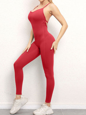 Womens Sexy Backless Yoga Fitness Jumpsuit SIZE S-L