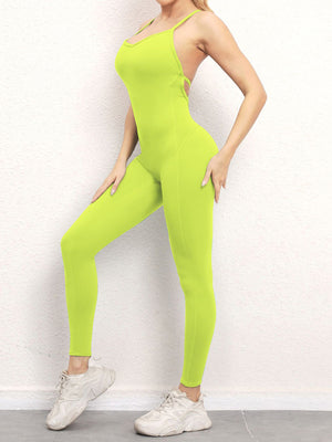 Womens Sexy Backless Yoga Fitness Jumpsuit SIZE S-L