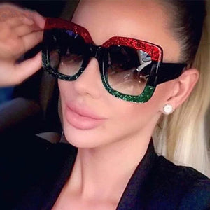 Womens Oversized Square Three Color Sunglasses Sunglasses Stacyleefashion