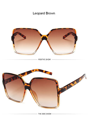 Women's Square Oversized Glasses Sunglasses Stacyleefashion