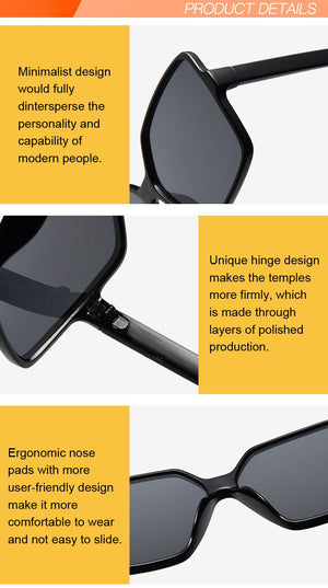 Women's Square Oversized Glasses Sunglasses Stacyleefashion