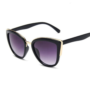 Women's Cat Eye Retro Driving Round Metal Frame Sunglasses Sunglasses Stacyleefashion